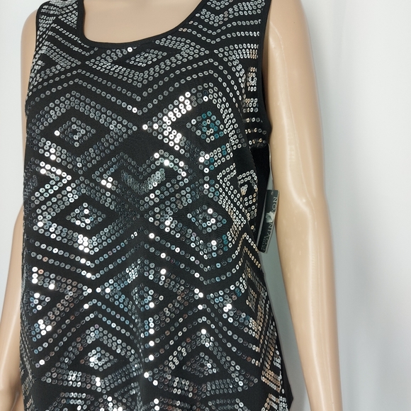 Black and sirver convicgton tops,  large NWT - Picture 4 of 12
